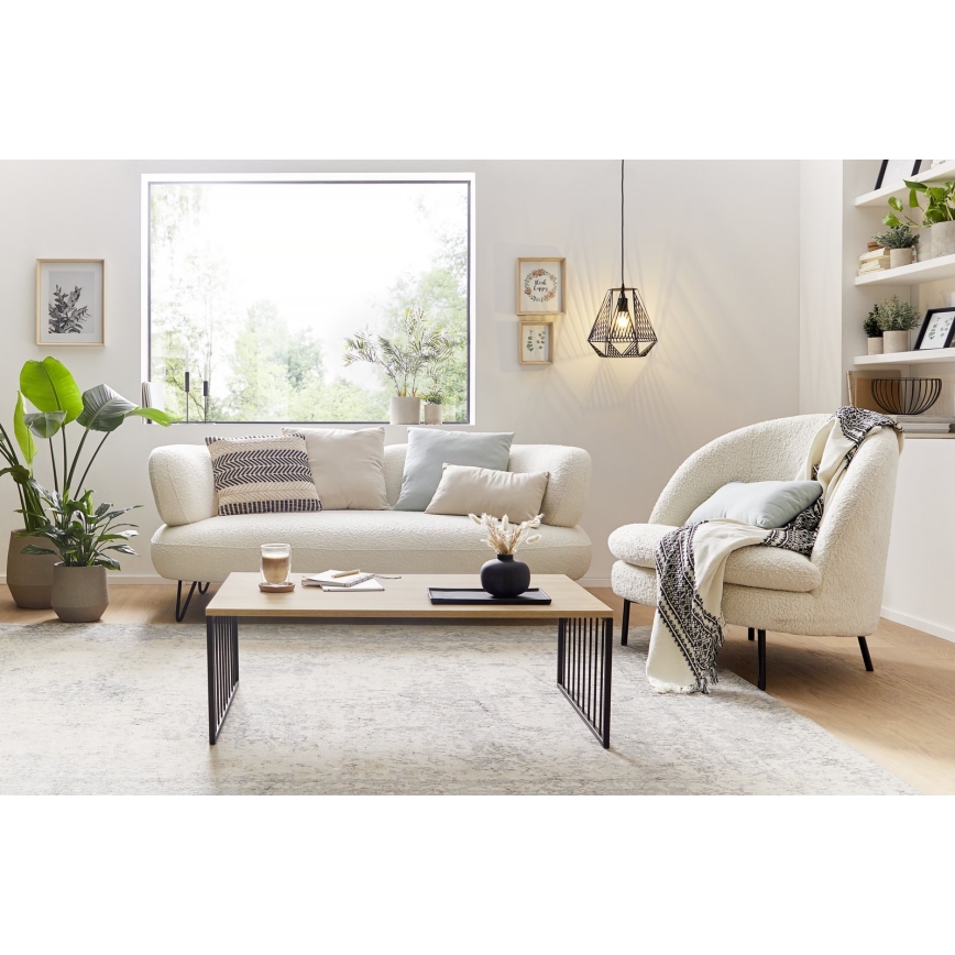 Eglo 424801 - Konferenčný stolík AUKSIDE 53,5x100 cm hnedá/čierna