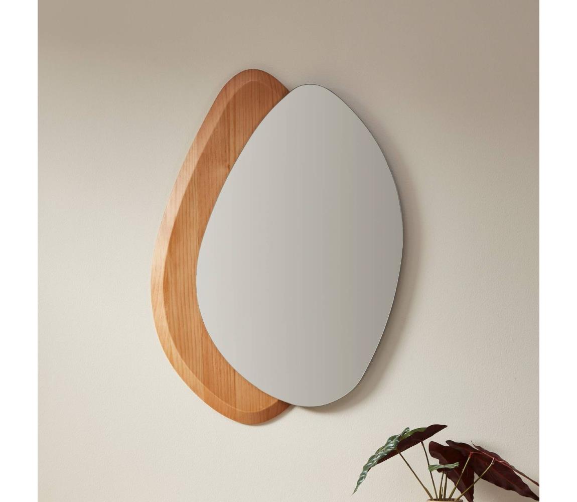 Eglo 425049 - Nástenné zrkadlo LIOMA 68x48 cm jedľa/béžová 425049