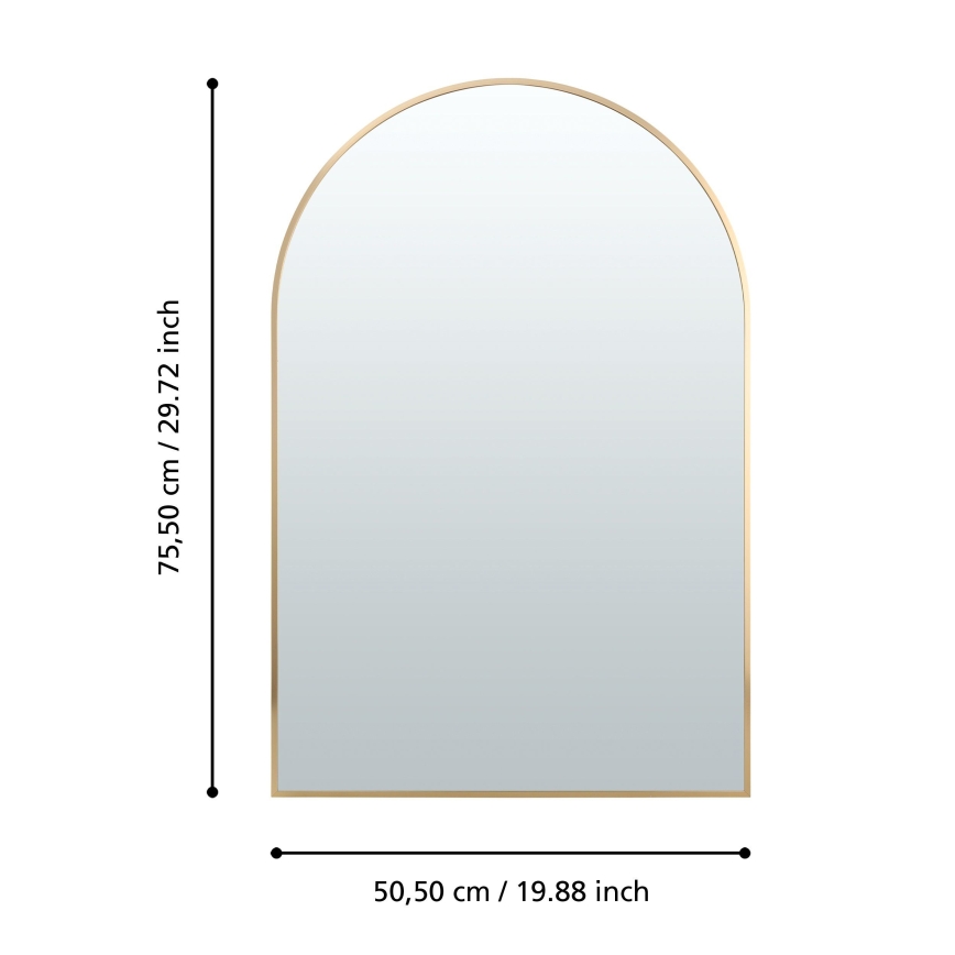 Eglo 425057 - Nástenné zrkadlo AMBERY 75,5x50,5 cm zlaté