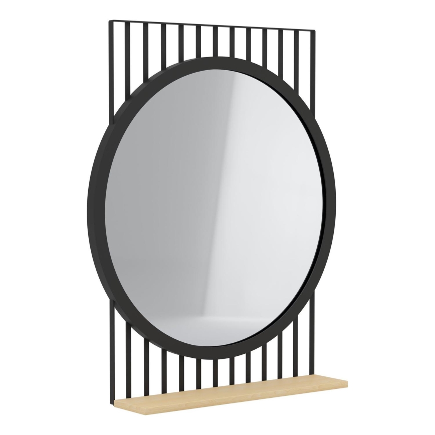 Eglo 425065 - Zrkadlo HUNWICK 45,4x57 cm čierna/lípa