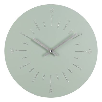 Eglo - Nástenné hodiny 1xAA pr. 30 cm zelená