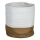 Eglo 426501 - Dekoratívny kôš TOYAMA 40x35 cm biela/béžová