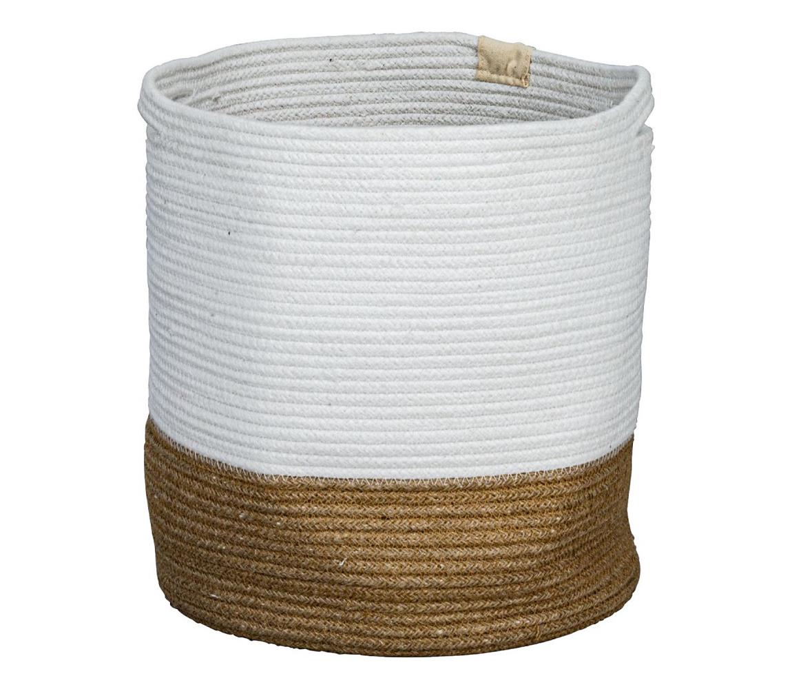 Eglo 426501 - Dekoratívny kôš TOYAMA 40x35 cm biela/béžová 426501