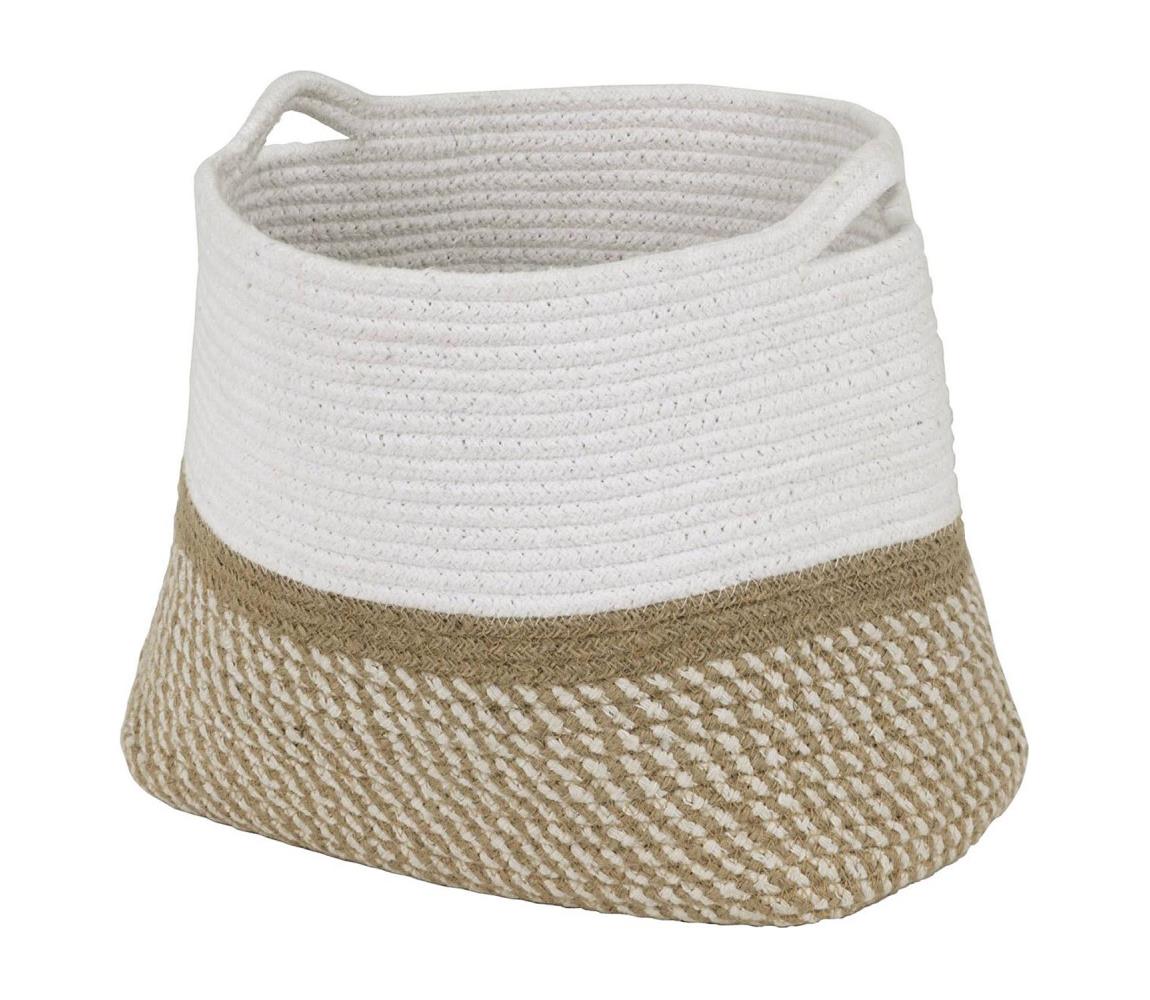 Eglo 426562 - Dekoratívny kôš TOYAMA 25x30 cm biela/béžová 426562