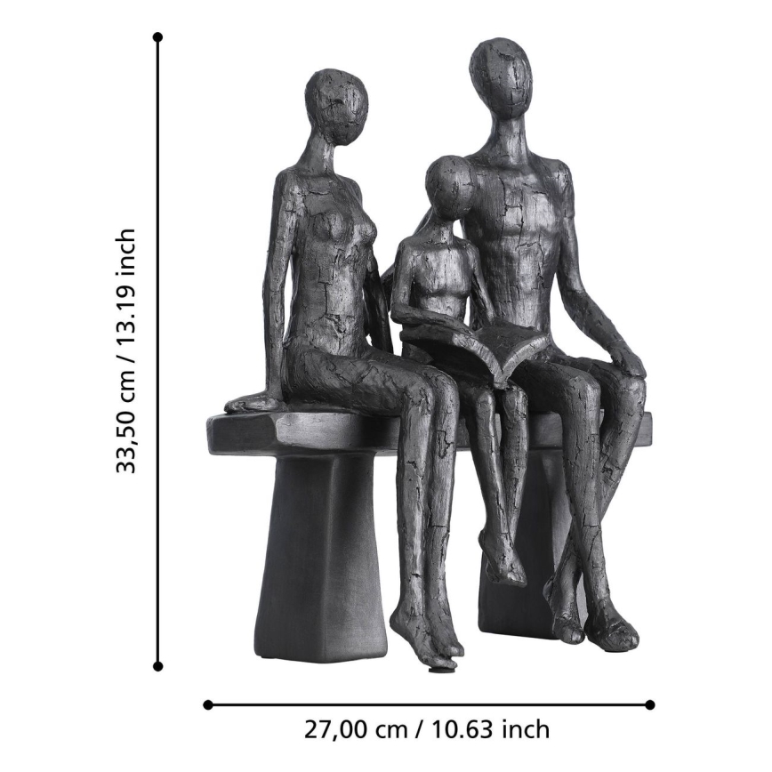 Eglo - Dekorácia 33,5x27 cm živica