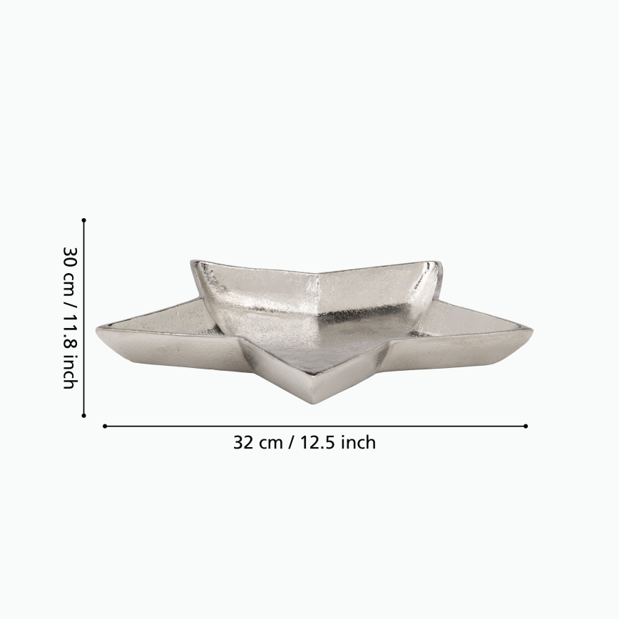 Eglo 427425 - Dekoratívny podnos AMBOLOSY 30x32 cm strieborný
