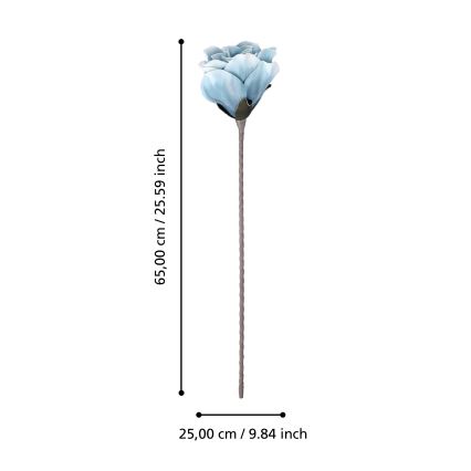 Eglo - Umelý kvet 65 cm modrá
