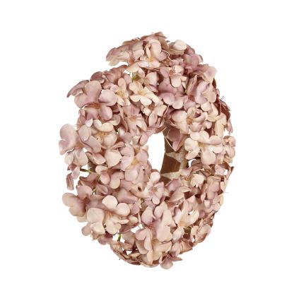 Eglo - Umelý kvetinový veniec pr. 35 cm ružová
