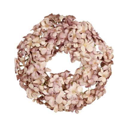 Eglo - Umelý kvetinový veniec pr. 35 cm ružová