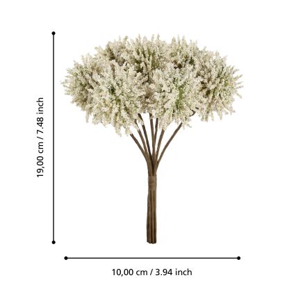 Eglo - Umelý kvet 19 cm žltá