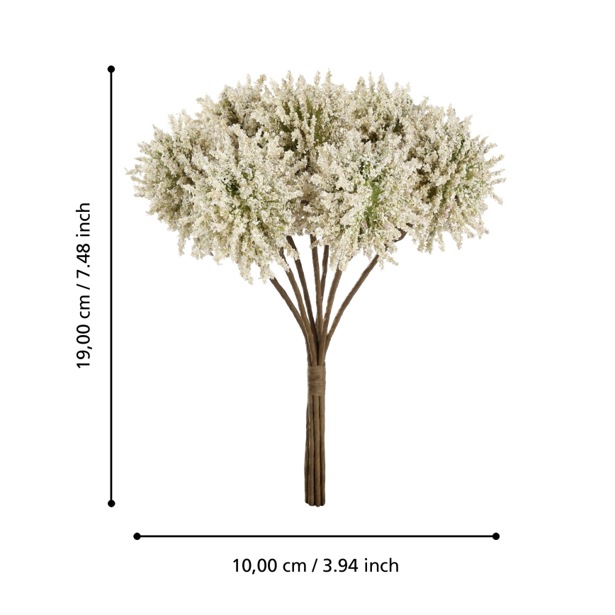 Eglo - Umelý kvet 19 cm žltá
