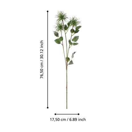 Eglo - Umelý kvet 76,5 cm zelená