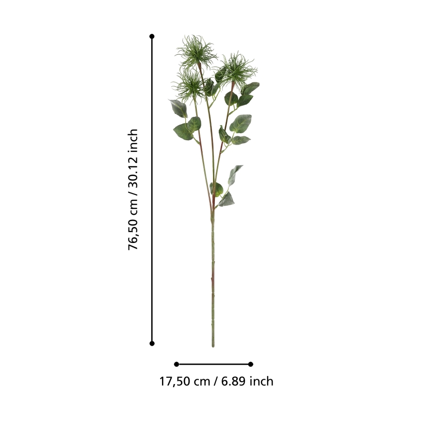 Eglo - Umelý kvet 76,5 cm zelená