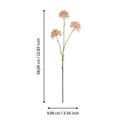 Eglo - Umelý kvet 58 cm ružová