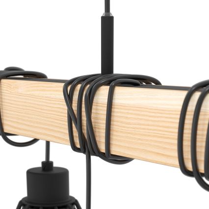 Eglo 43134 - Luster na lanku TOWNSHEND 9xE27/60W/230V