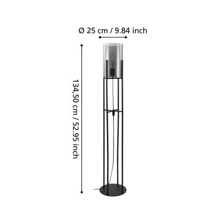 Eglo - Stojacia lampa 1xE27/60W/230V