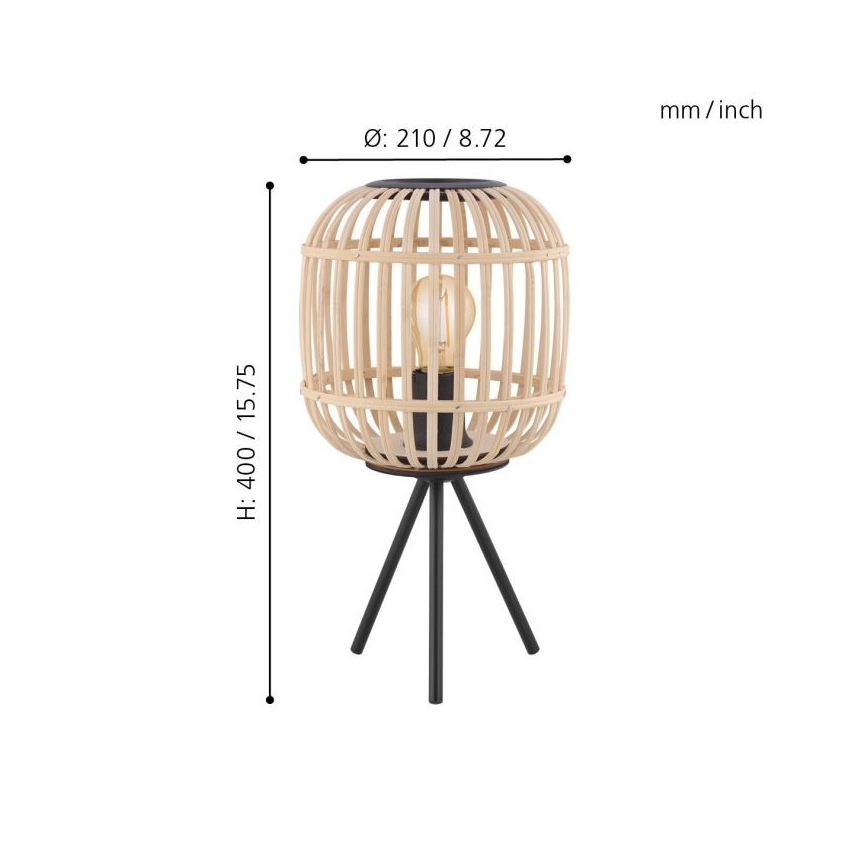 Eglo - Stolná lampa 1xE27/28W/230V