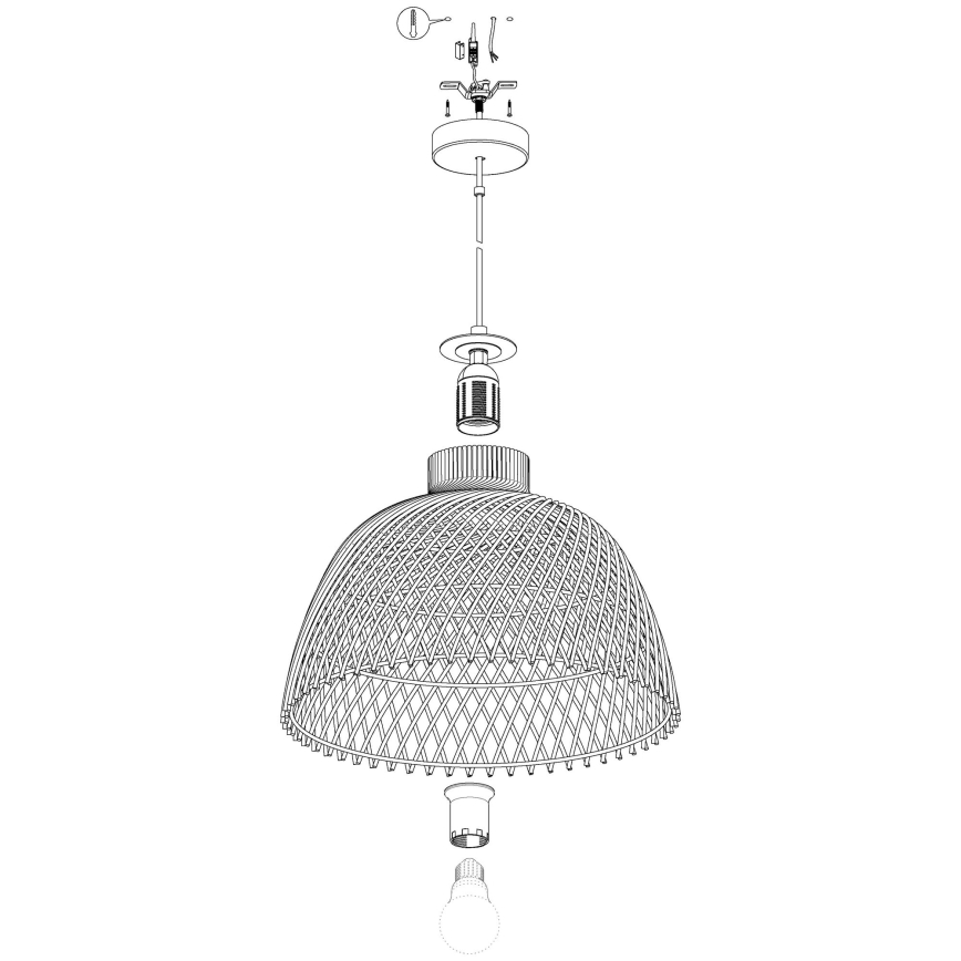 Eglo - Luster na lanku 1xE27/40W/230V