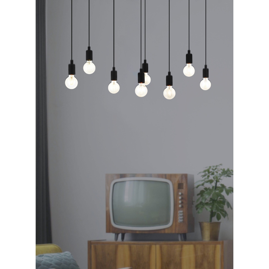 Eglo - Luster na lanku 8xE27/40W/230V