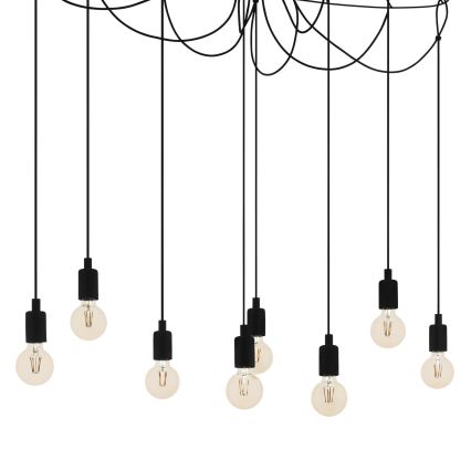 Eglo - Luster na lanku 8xE27/40W/230V