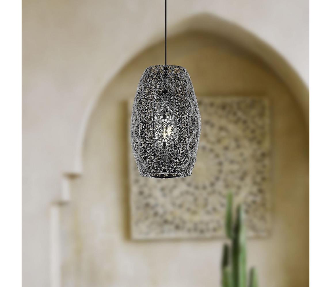 Eglo 43391 - Luster na lanku RIYADH 1xE27/40W/230V 43391
