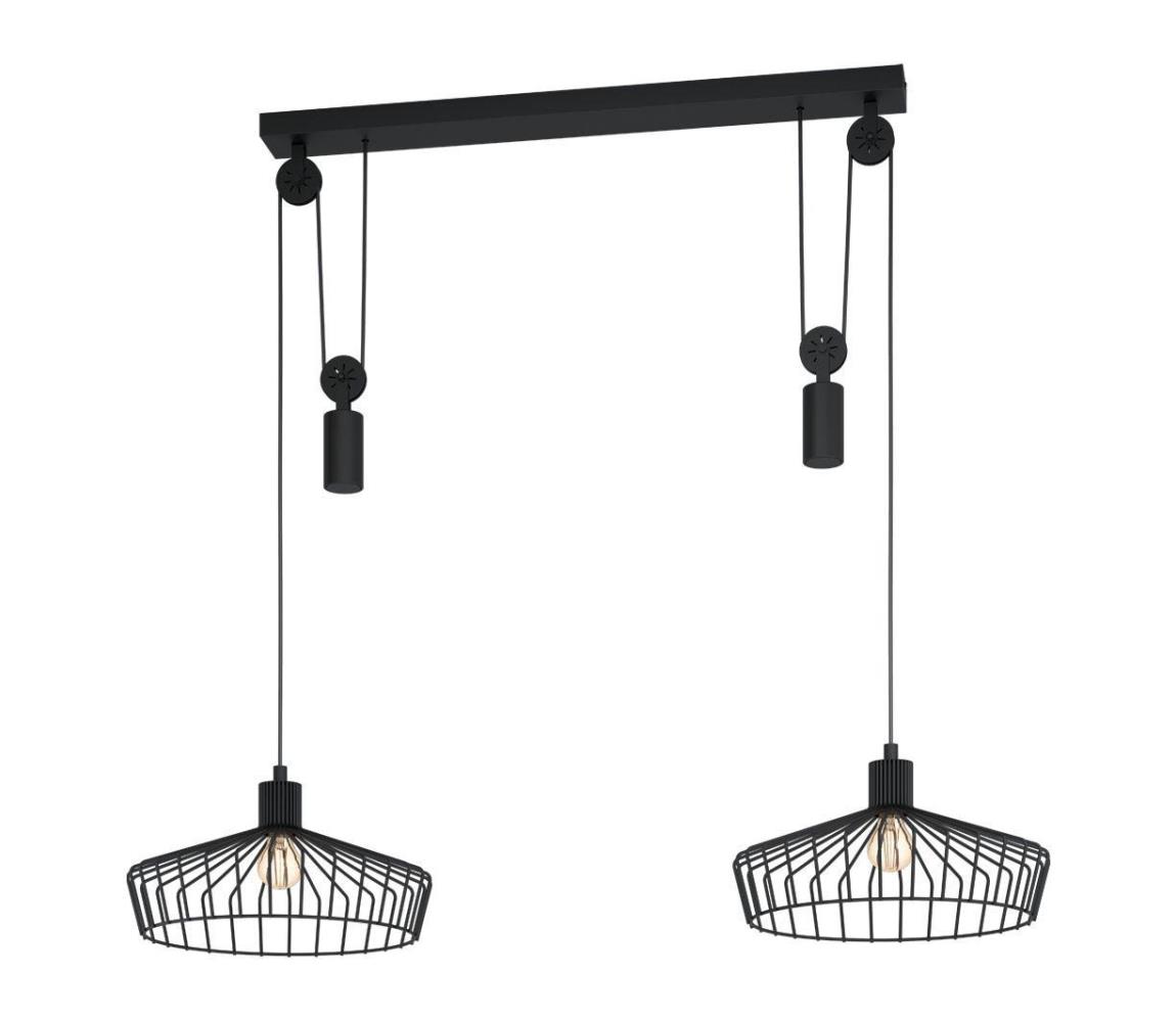 Eglo 43438 - Luster na lankách WINKWORTH 2xE27/40W/230V 43438