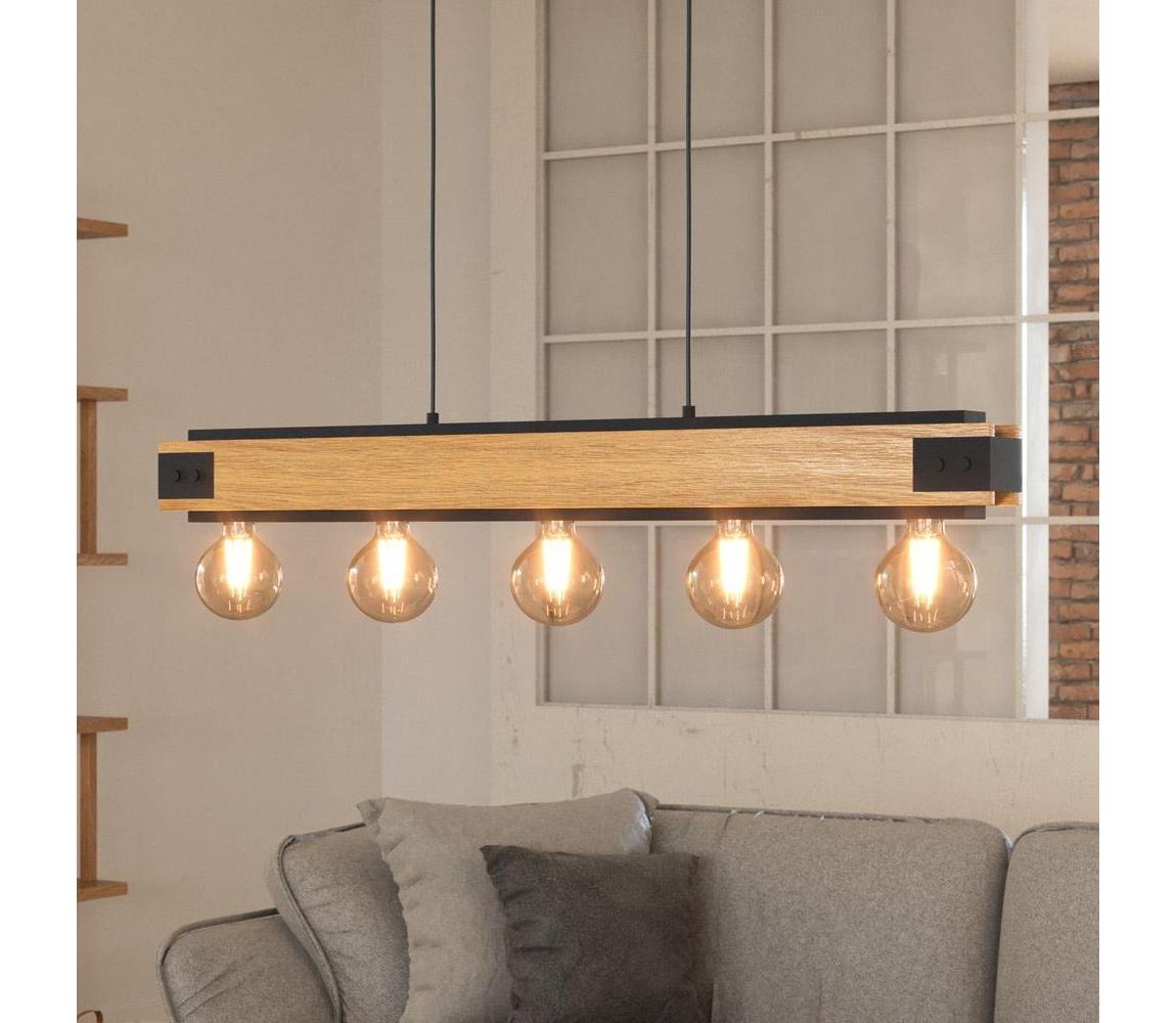 Eglo 43468 - Luster na lanku LAYHAM 5xE27/60W/230V