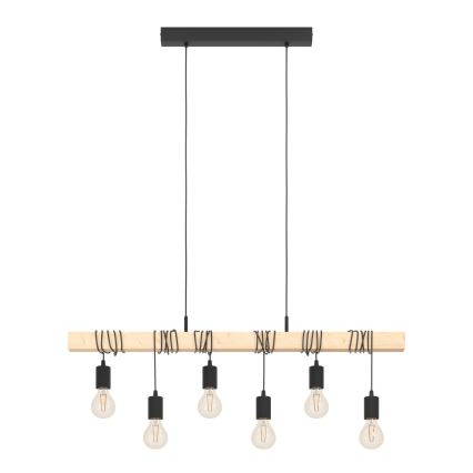 Eglo - Luster na lanku TOWNSHEND 6xE27/60W/230V