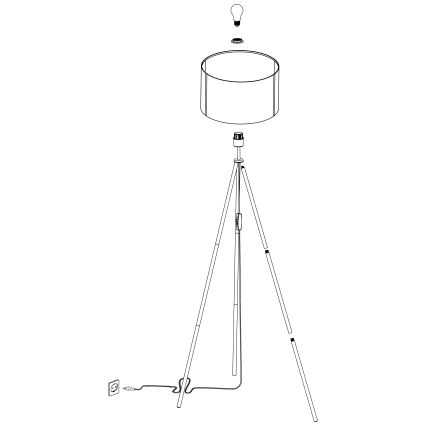 Eglo - Stojacia lampa 1xE27/40W/230V