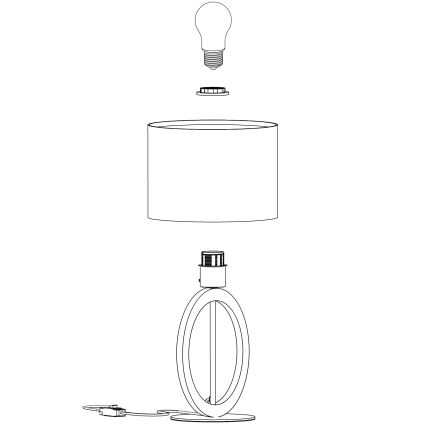 Eglo - Stolná lampa 1xE27/40W/230V