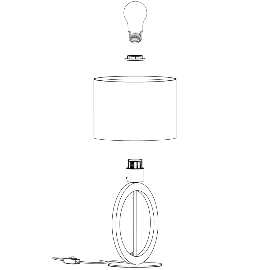 Eglo - Stolná lampa 1xE27/40W/230V