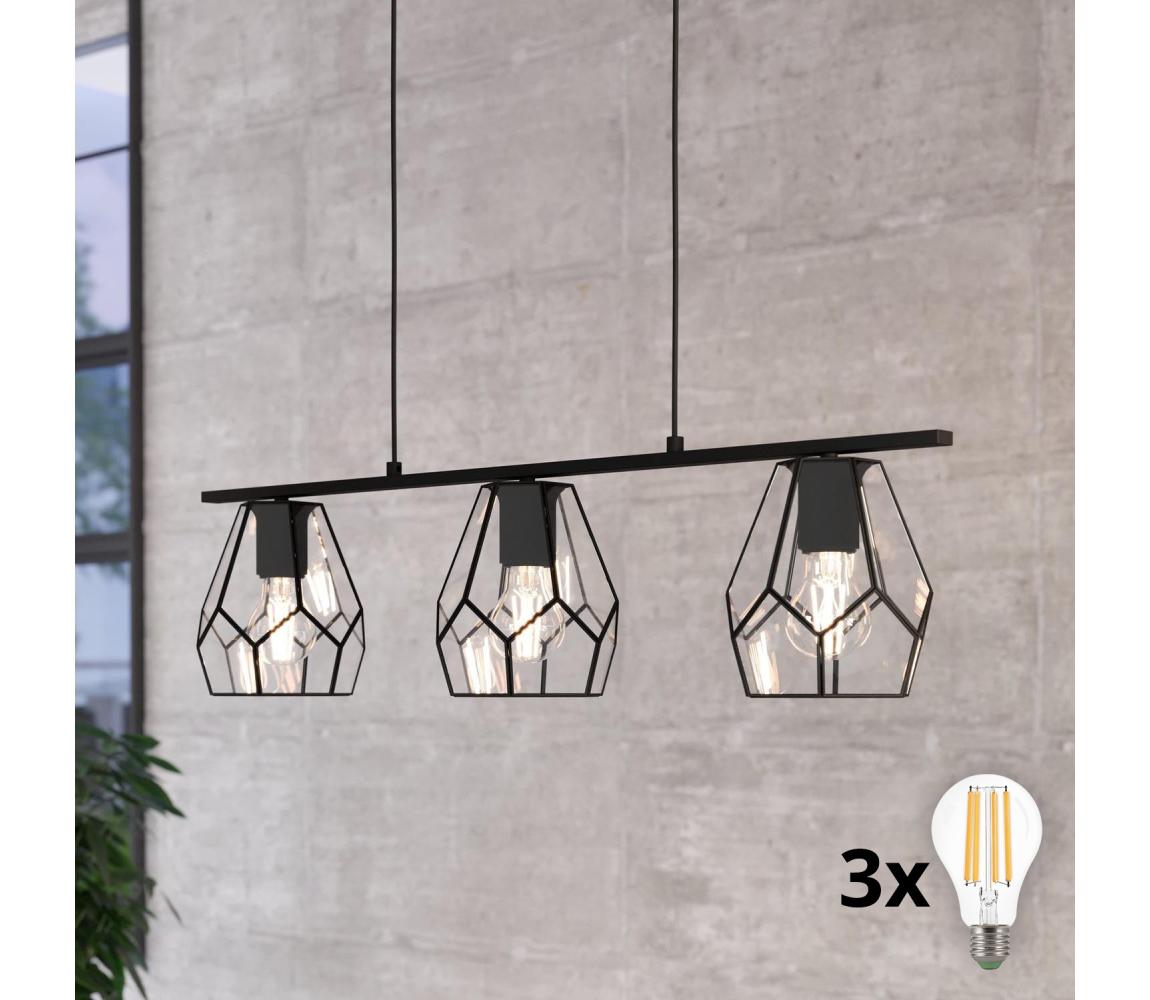 Eglo 43644 - LED luster na lankách MARDYKE 3xE27/40W/230V 43644