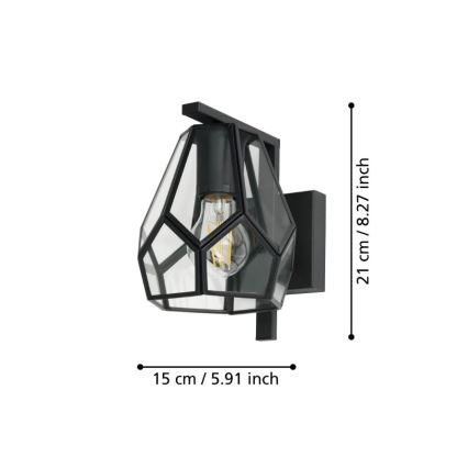 Eglo - Nástenné svietidlo 1xE27/40W/230V