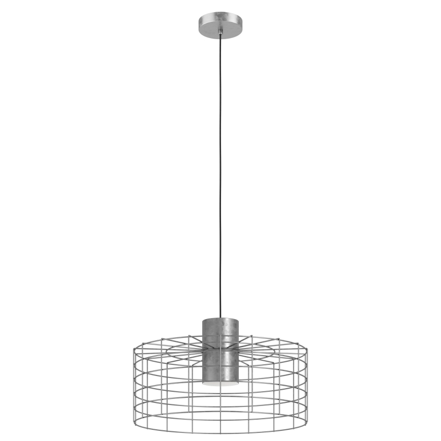 Eglo - Luster na lanku 1xE27/40W/230V pr. 48 cm strieborná
