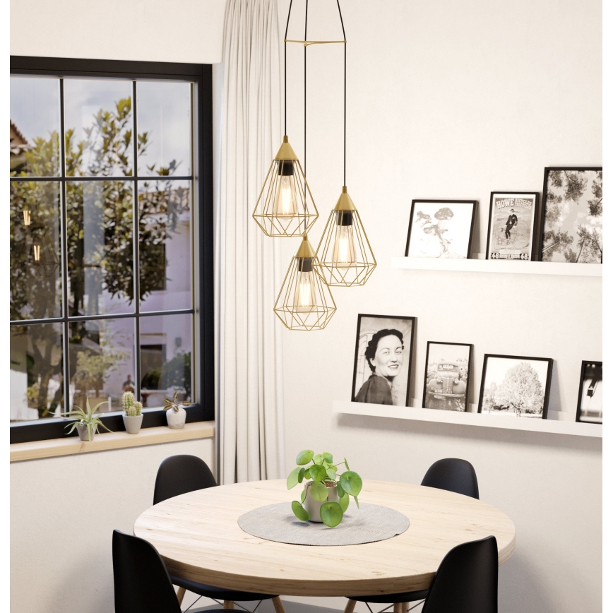 Eglo - Luster na lanku 3xE27/60W/230V