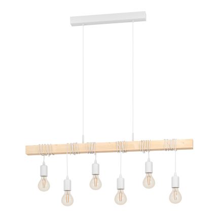 Eglo - Luster na lanku TOWNSHEND 6xE27/60W/230V