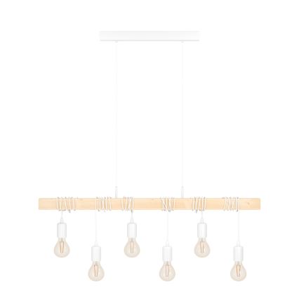 Eglo - Závesný luster na lanku TOWNSHEND 6xE27/60W/230V