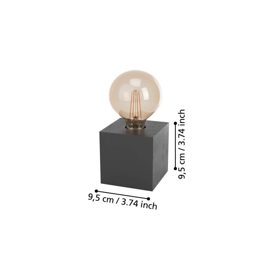 Eglo - Stolná lampa 1xE27/40W/230V antracit