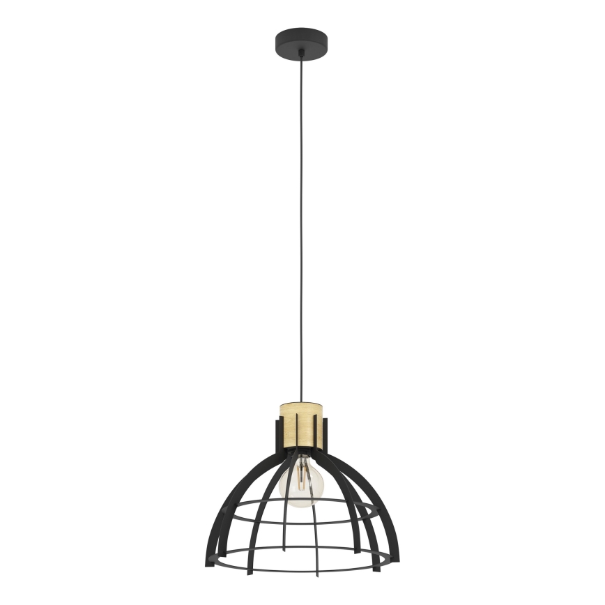 Eglo - Luster na lanku 1xE27/40W/230V čierna