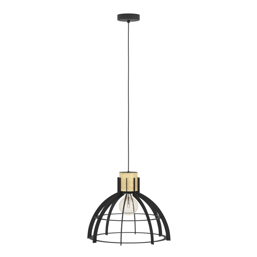Eglo - Luster na lanku 1xE27/40W/230V čierna