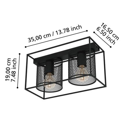 Eglo - Stropné svietidlo 2xE27/40W/230V