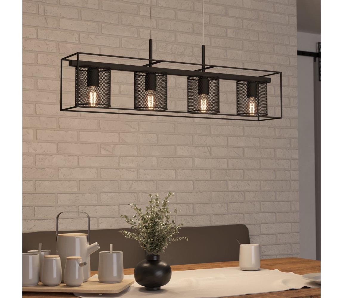 Eglo 43773 - Luster na lanku CATTERICK 4xE27/40W/230V 43773