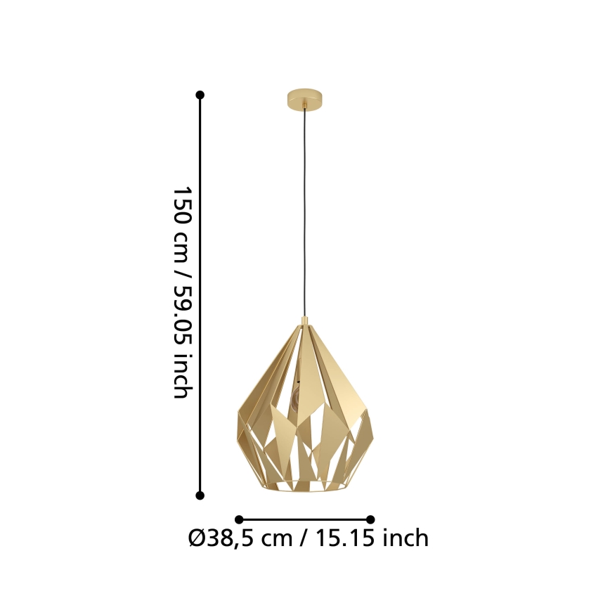 Eglo - Luster na lanku 1xE27/60W/230V pr. 38,5 cm