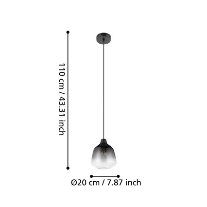 Eglo - Luster na lanku 1xE27/40W/230V