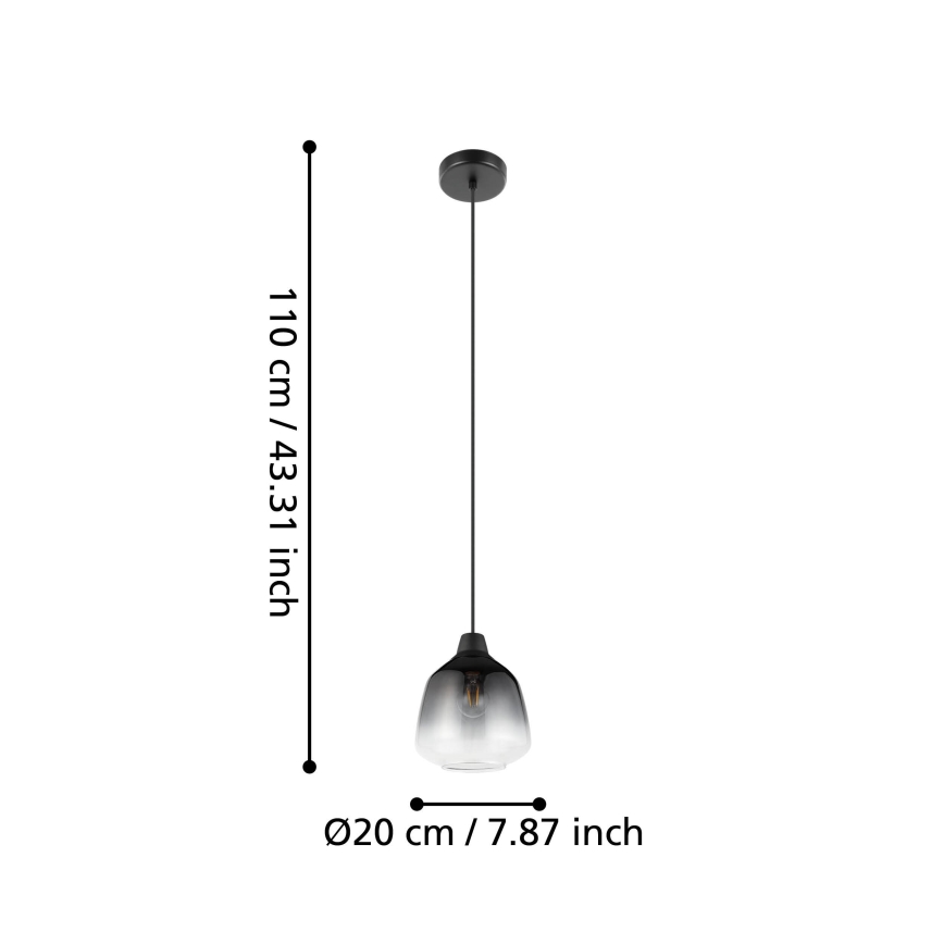 Eglo - Luster na lanku 1xE27/40W/230V