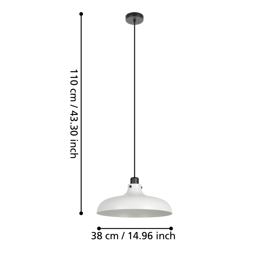 Eglo - Luster na lanku 1xE27/40W/230V