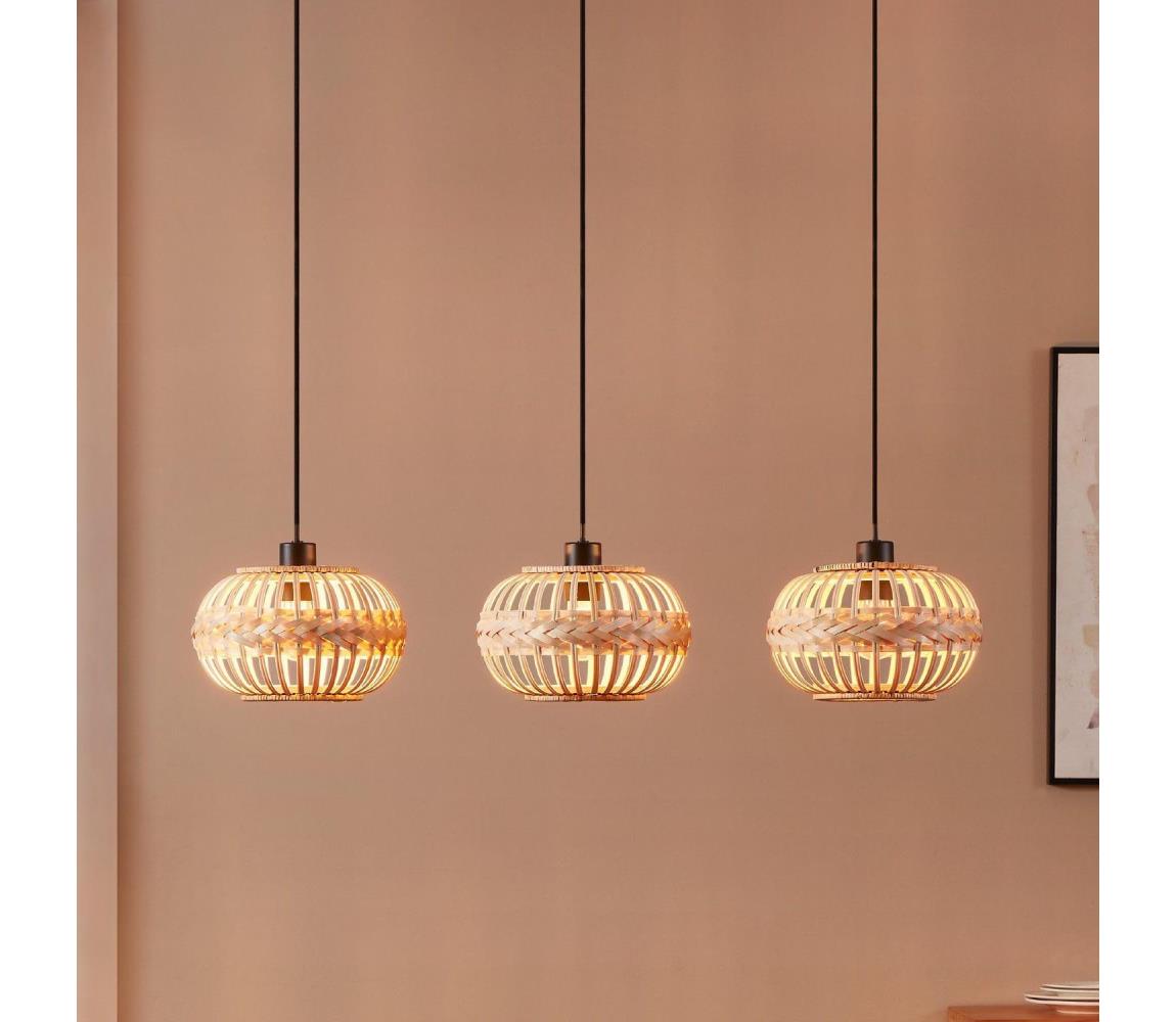 Eglo 43863 - Luster na lanku AMSFIELD 3xE27/40W/230V 43863