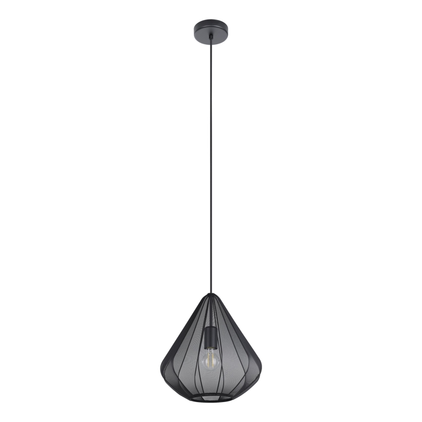 Eglo - Luster na lanku 1xE27/40W/230V pr. 33,5 cm čierna