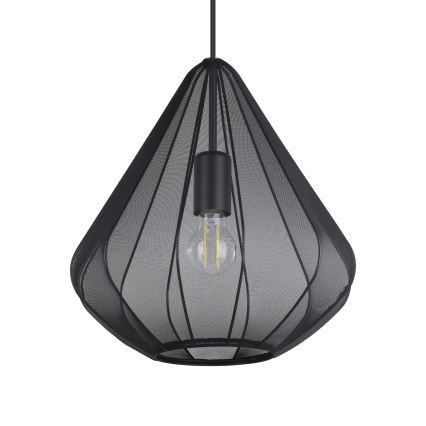 Eglo - Luster na lanku 1xE27/40W/230V pr. 33,5 cm čierna
