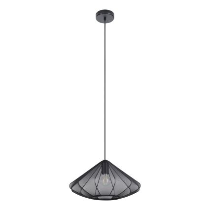 Eglo - Luster na lanku 1xE27/40W/230V pr. 42,5 cm čierna